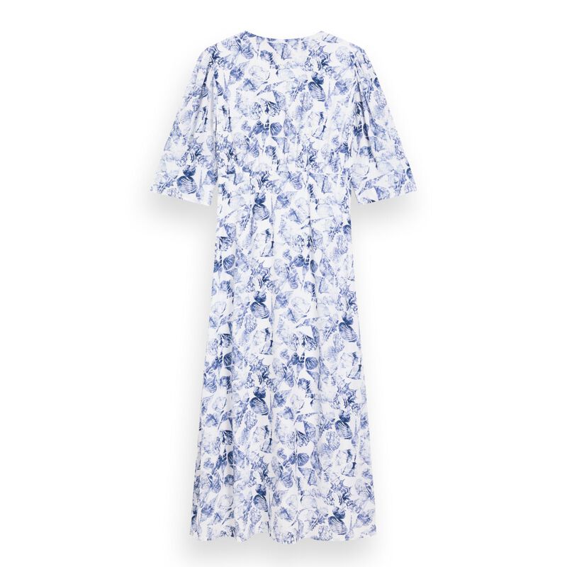 Scotch & Soda Midi Wrap Dress With Knot Detail image number 1